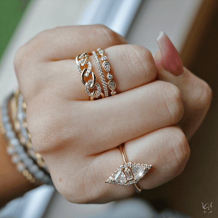 0.22ctw Diamond Fashion Link Ring - Gunderson's Jewelers