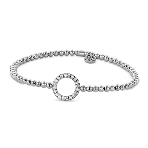 0.28ctw, 18K White Gold Tresore Stretch Bracelet - Gunderson's Jewelers