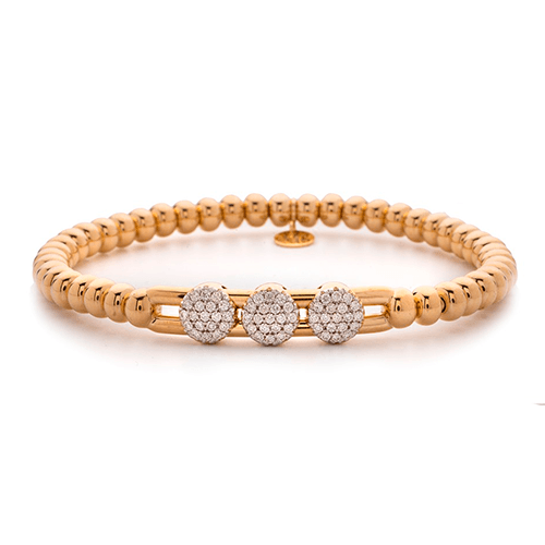 0.34ctw, 18K Yellow Gold Tresore Stretch Bracelet - Gunderson's Jewelers