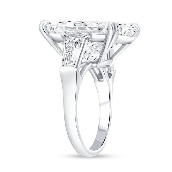 16.97ctw Three-Stone Radiant Diamond Engagement Ring