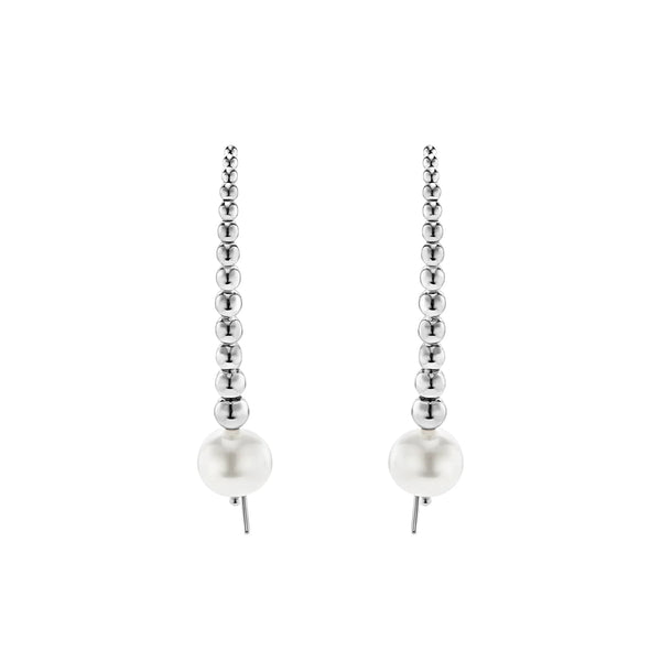 Graduated Bead Pearl Earrings