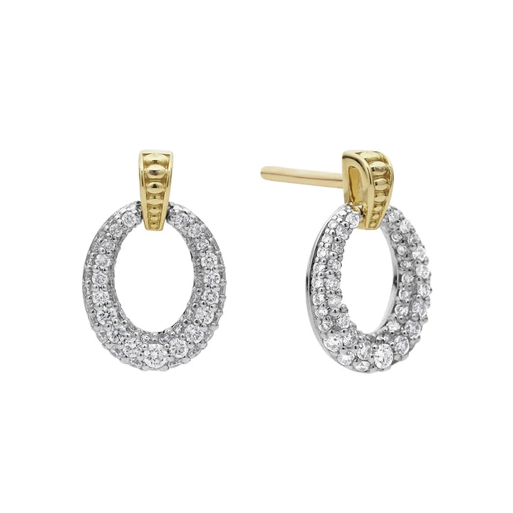 Oval Drop Diamond Earring