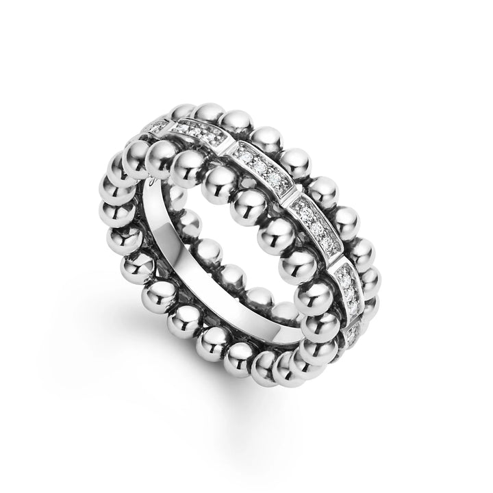 Caviar Beaded Diamond Ring