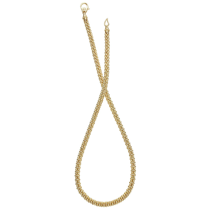 18K Gold Caviar Necklace | 4mm