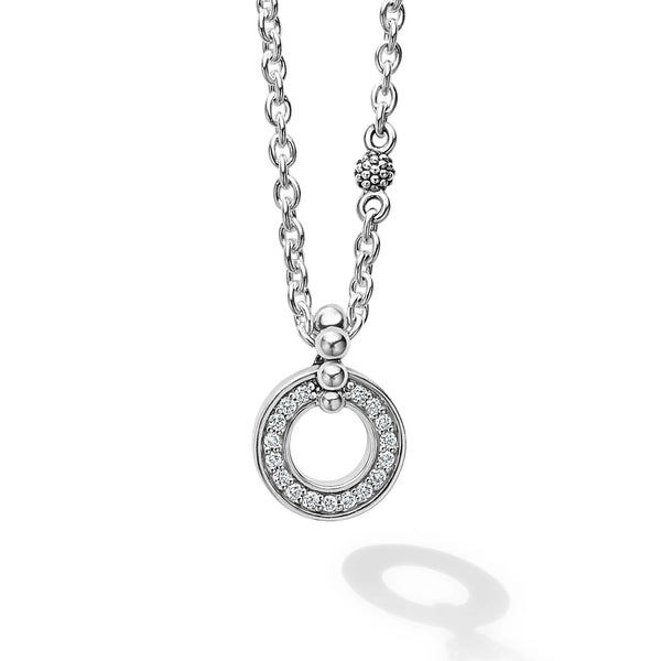 Diamond Circle Pendant Necklace