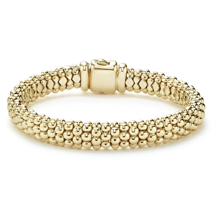 18K Gold Caviar Bracelet | 9mm