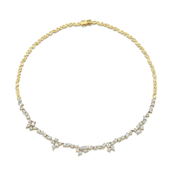 7.15ctw Diamond Montage Tennis Necklace