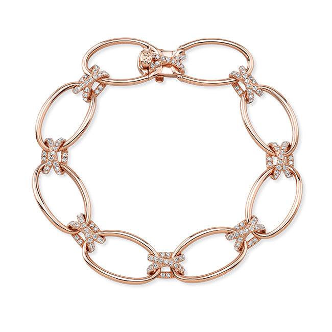 1.01ctw Rose Gold Diamond Bracelet - Gunderson's Jewelers