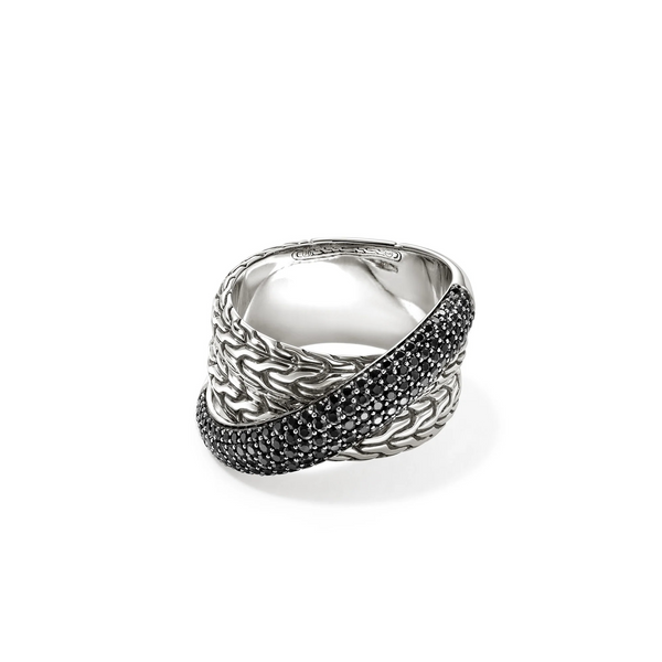 Pavé Crossover Band Ring