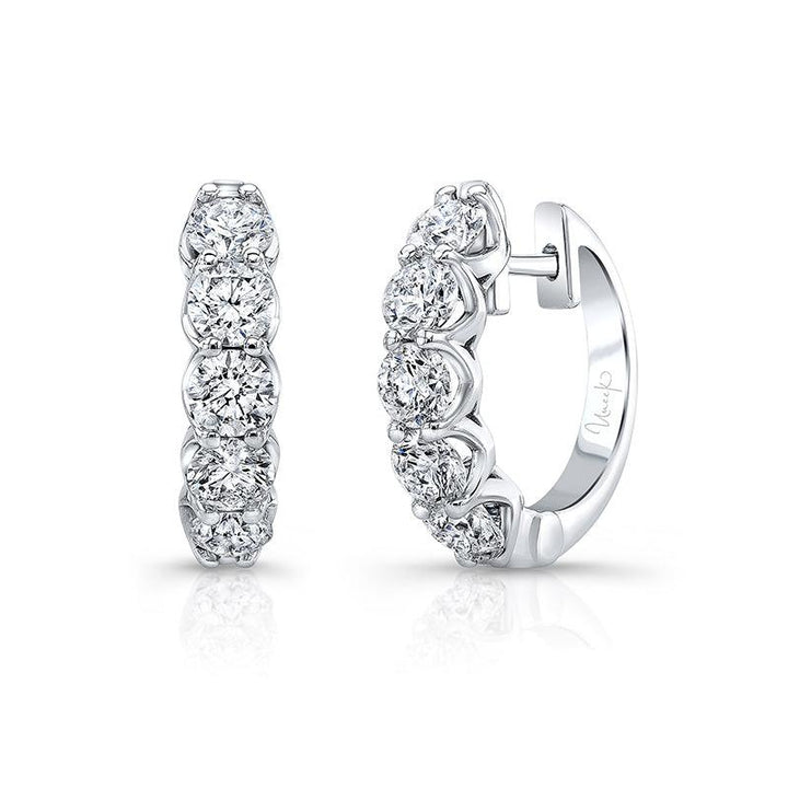 2.00ctw Diamond Hoop Earrings - Gunderson's Jewelers