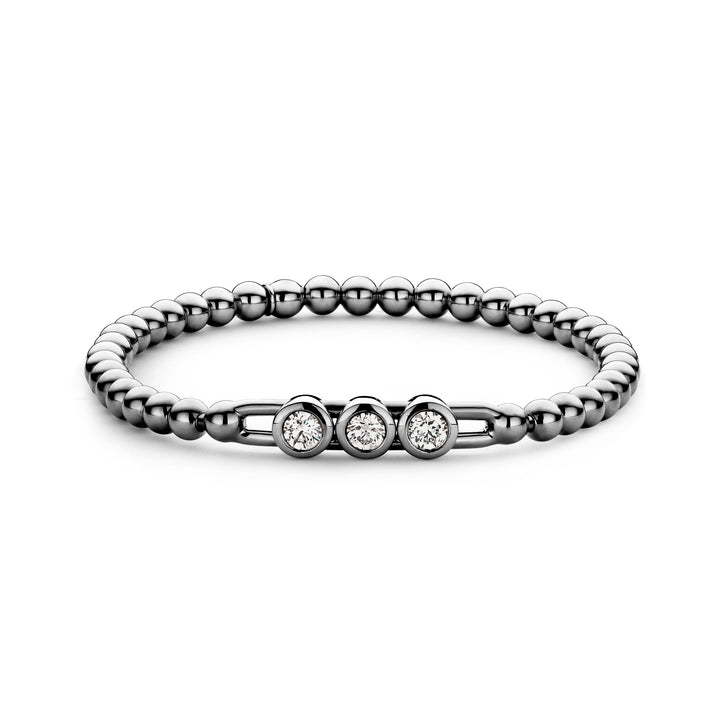 0.60ctw, 18K Black Gold Tresore Stretch Bracelet