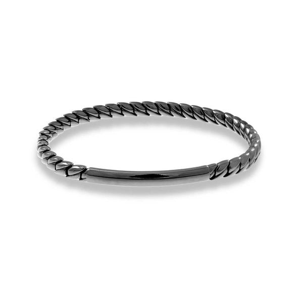 18K Gold with Ruthenium Tresore Stretch Bracelet