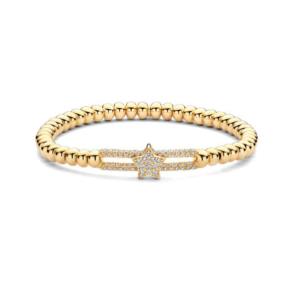 0.75ctw, 18K Yellow Gold Tresore Stretch Bracelet