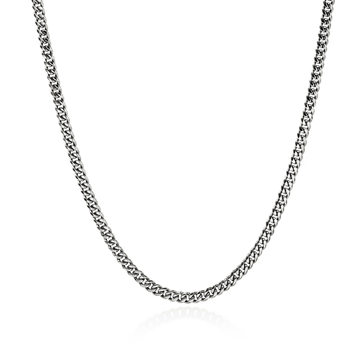 24" Sterling Silver Curb Chain Necklace 3.9MM