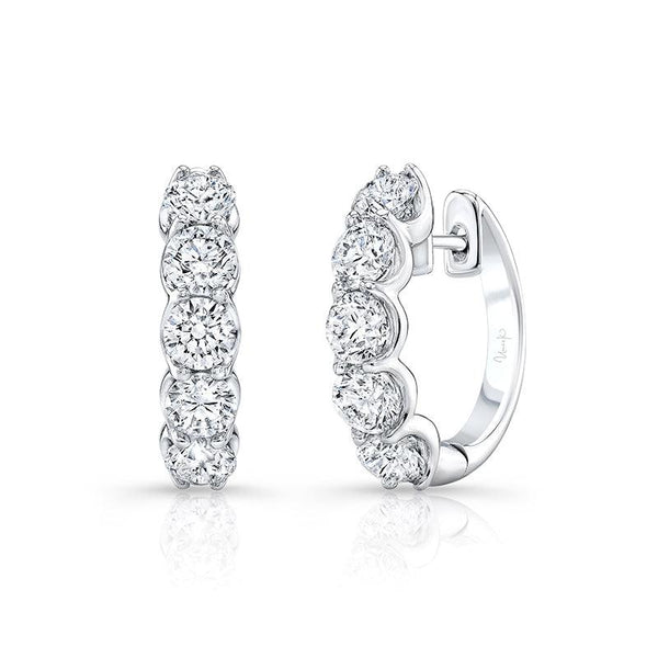 3.00ctw Diamond Hoop Earrings - Gunderson's Jewelers