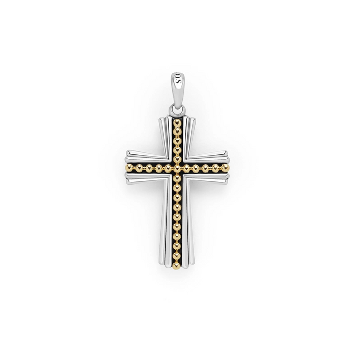 Two-Tone Cross Amulet