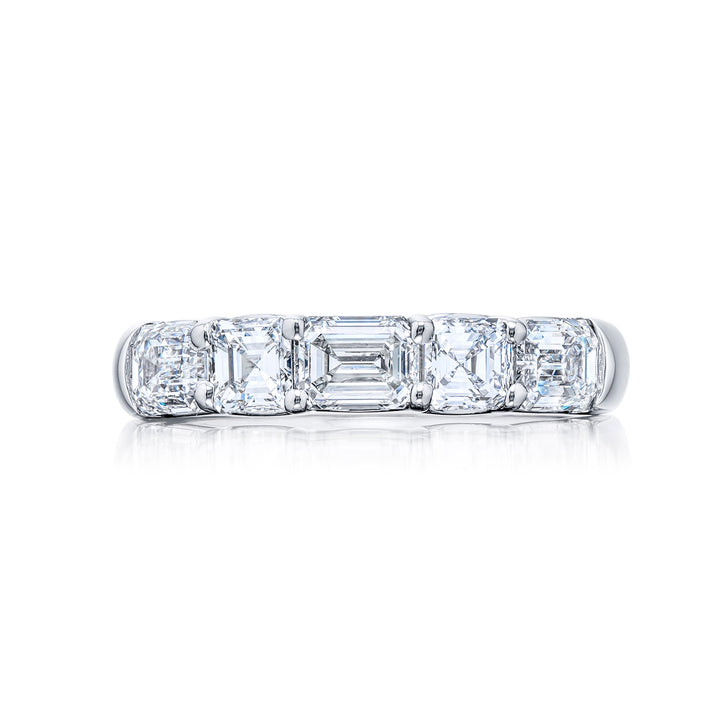 2.15ctw Square and Emerald Cut Diamond Band