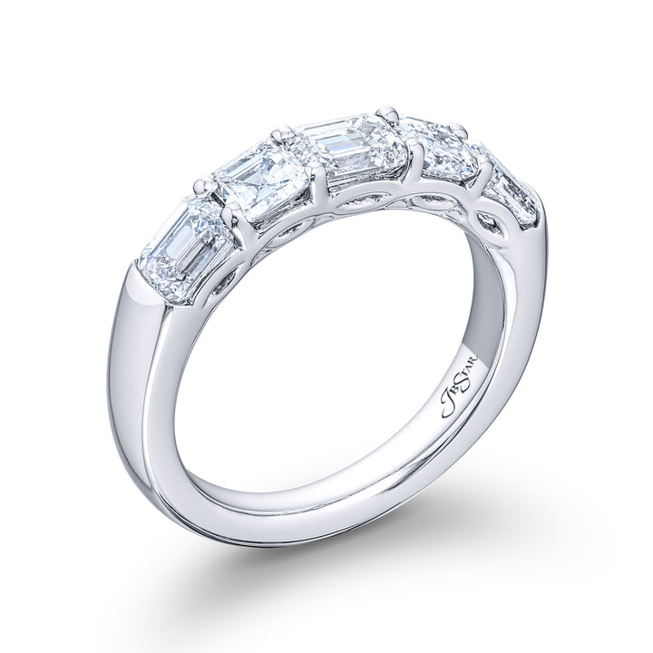 2.15ctw Square and Emerald Cut Diamond Band