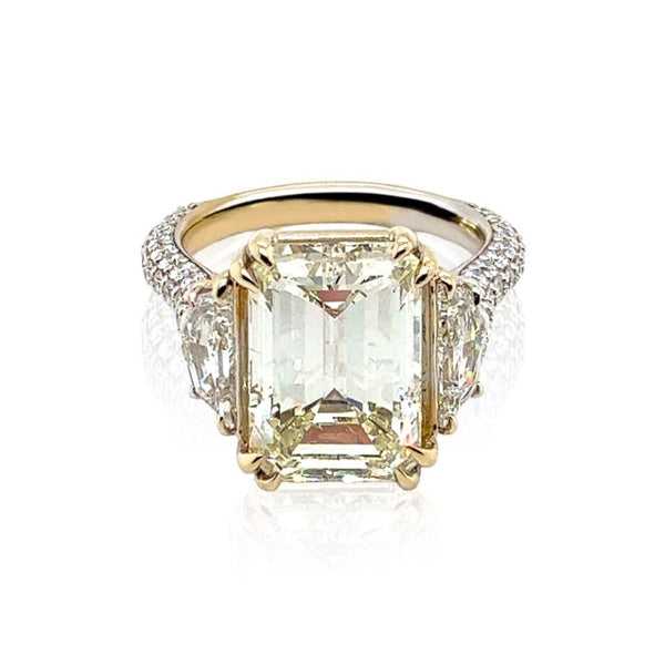 6.54ctw Emerald Cut Diamond Ring