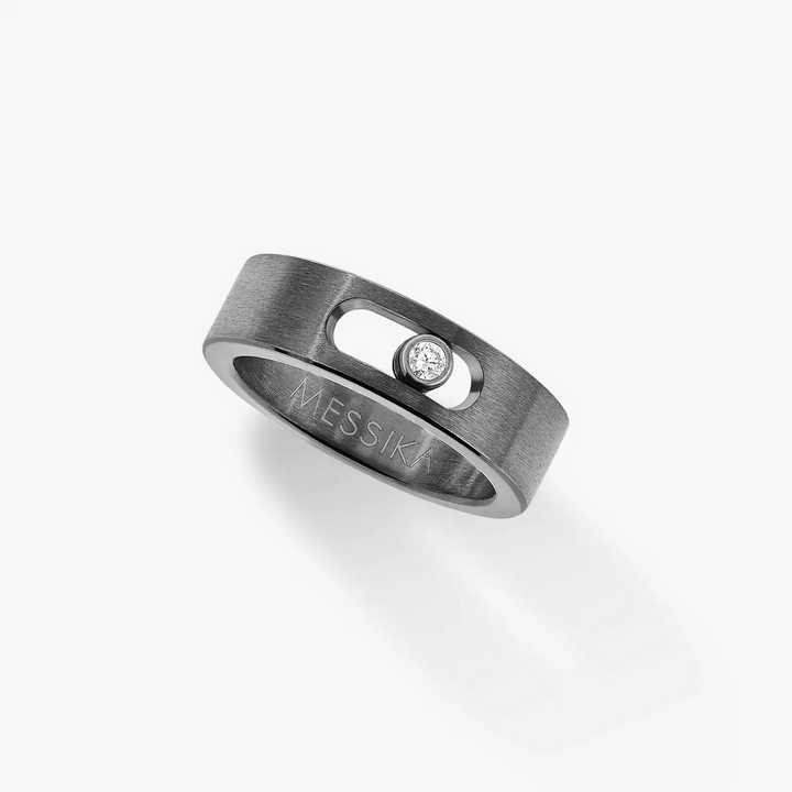 Graphite Titanium Diamond Ring