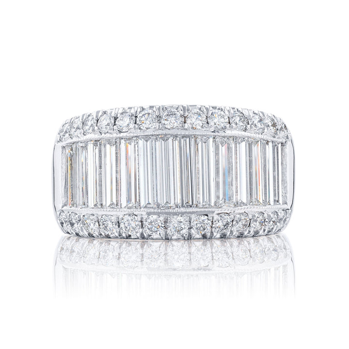 2.53ctw Baguette Channel Diamond Band