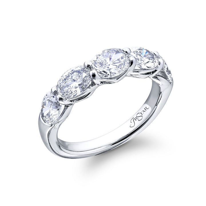 2.123ctw oval cut diamonds in platinum