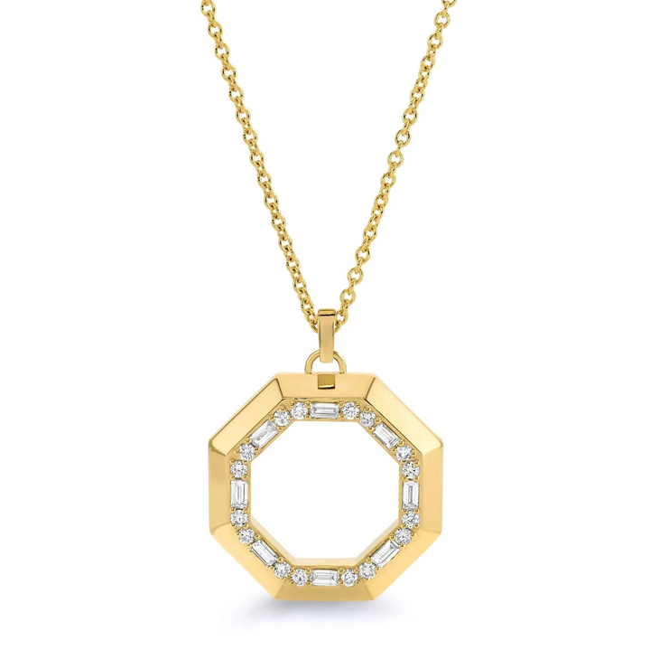 0.64ctw Diamond Octave Baguette Necklace