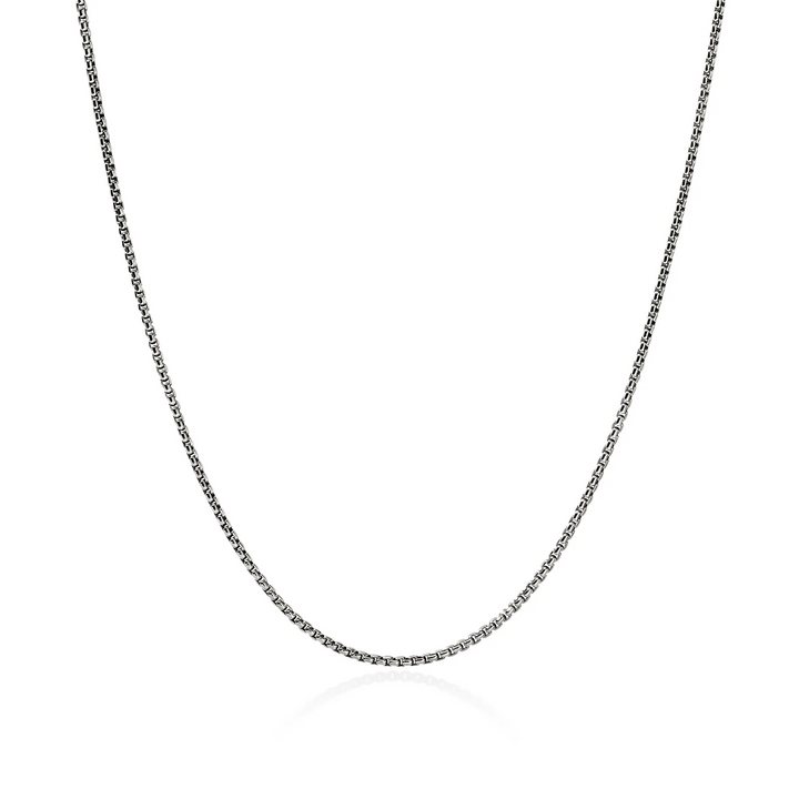 Sterling Silver Box Chain Necklace 1.6MM