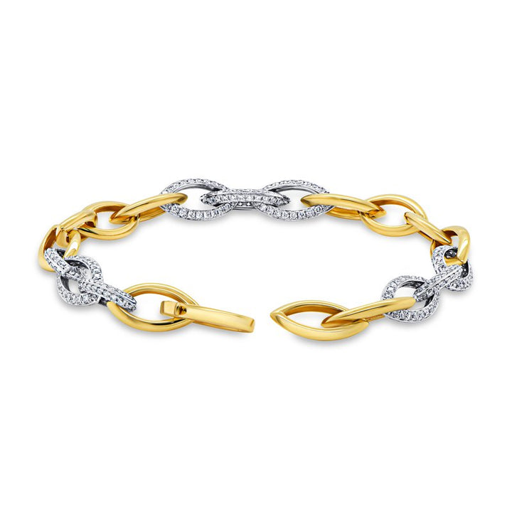 3.96ctw Diamond Link Bracelet