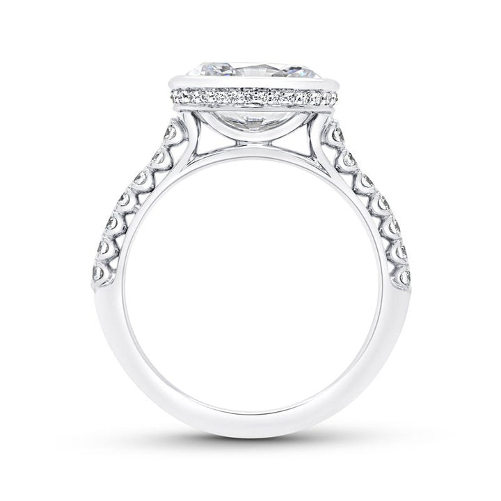 0.33ctw Diamond Oval Engagement Ring