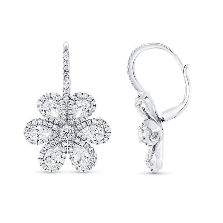 Botania-Flores Diamond Dangle Earrings