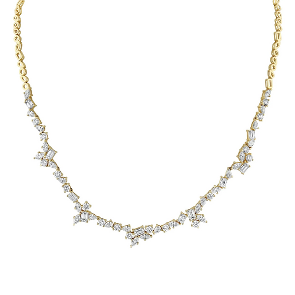 7.15ctw Diamond Montage Tennis Necklace