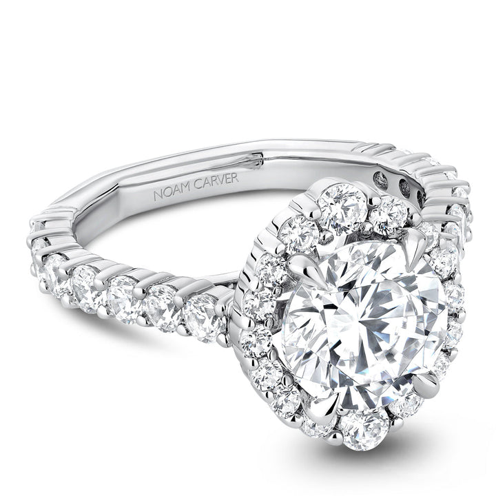 1.20ctw Diamond Halo Engagement Ring