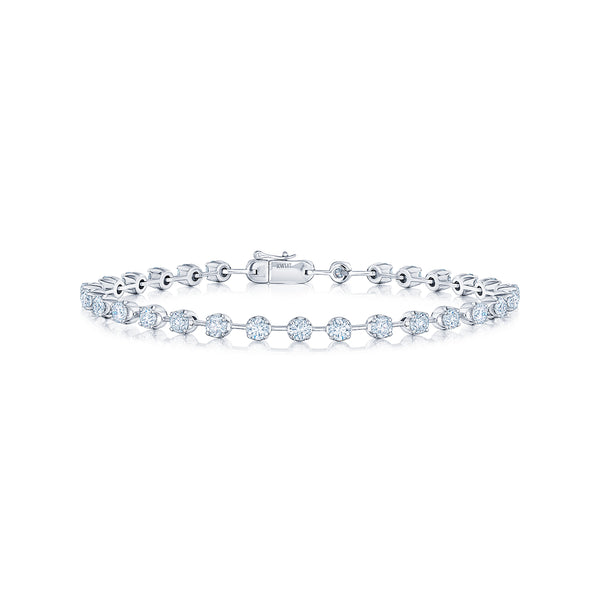 Line Bracelet with Diamonds