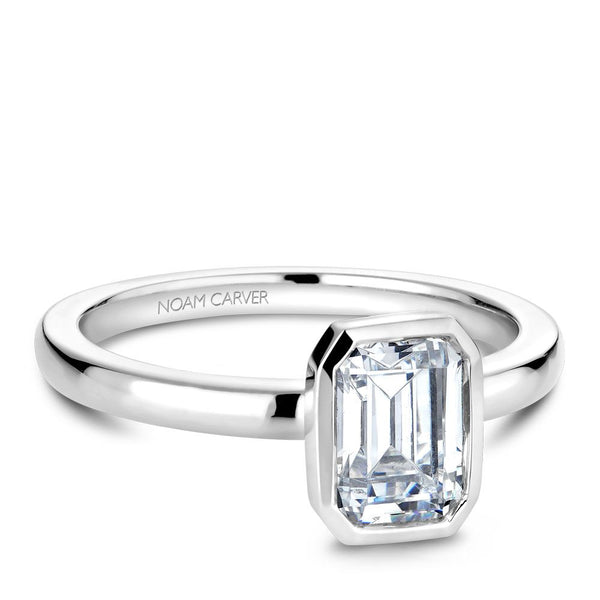 14K White Gold Diamond Engagement Ring