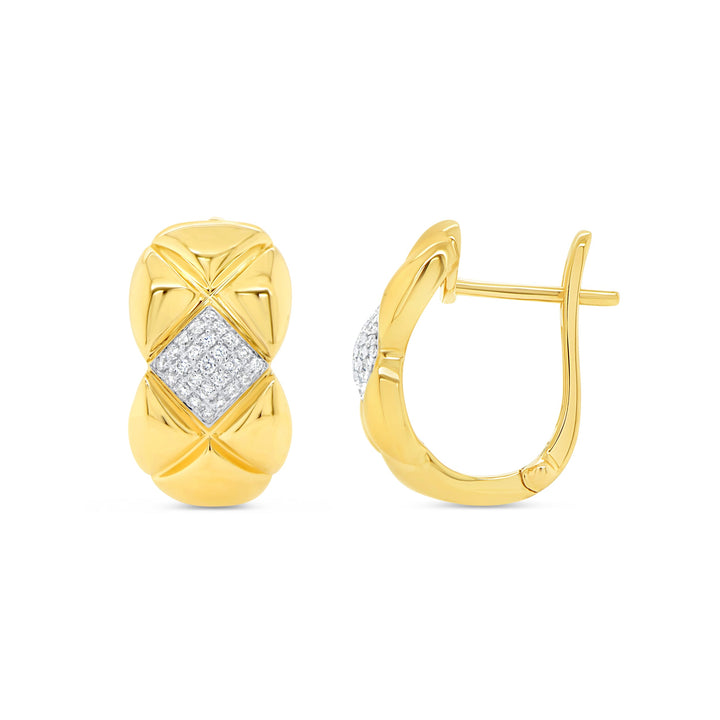 0.14ctw Diamond Huggie Earrings