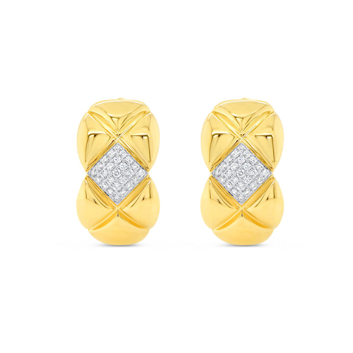 0.14ctw Diamond Huggie Earrings