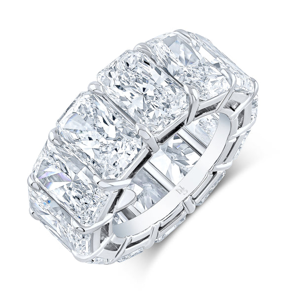 24.10ctw Radiant Diamond Eternity Band