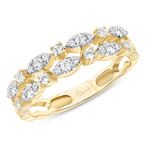 0.35ctw Diamond Two-Row Fashion Ring