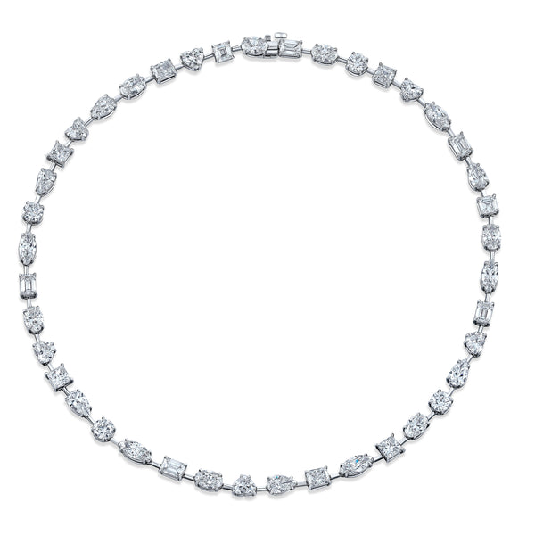 29.61ctw Mixed-Shape Diamond Necklace