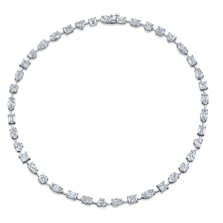 29.61ctw Mixed-Shape Diamond Necklace
