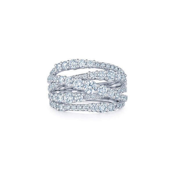 5-Row Ring with 2.03ctw Diamonds