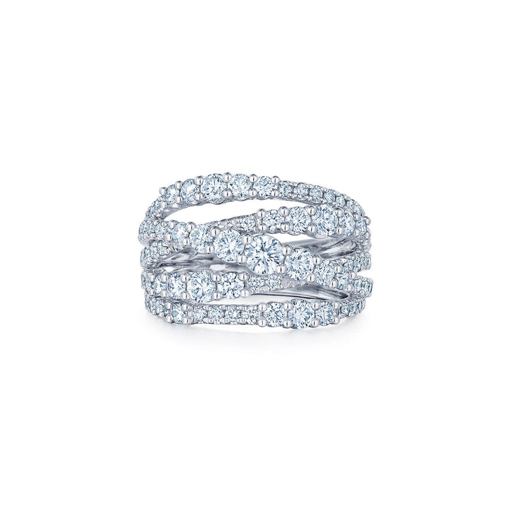 5-Row Ring with 2.03ctw Diamonds
