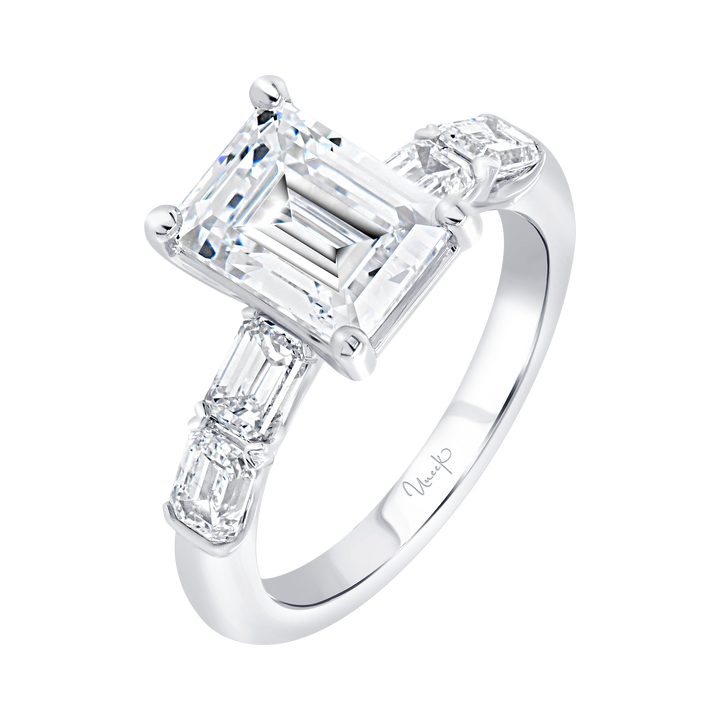 1.26ctw Emerald Cut Engagement Ring