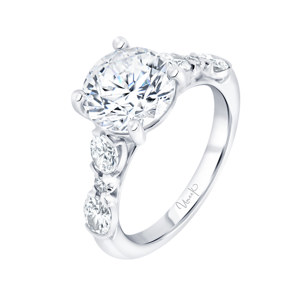 0.93ctw Round Engagement Ring