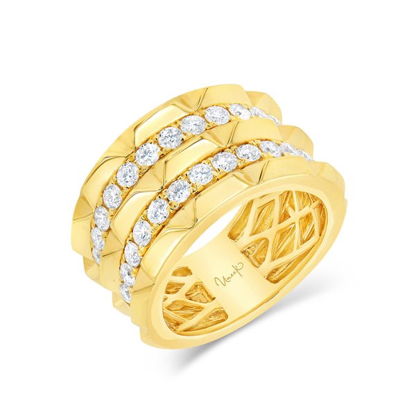 1.13ctw Diamond Multi-Row Ring