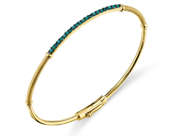 Blue Diamond & Strie Bracelet
