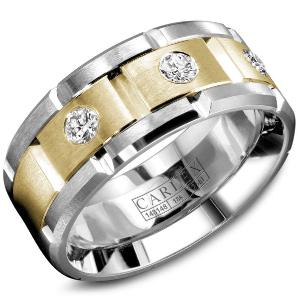 0.29ctw Diamond Bevel Band