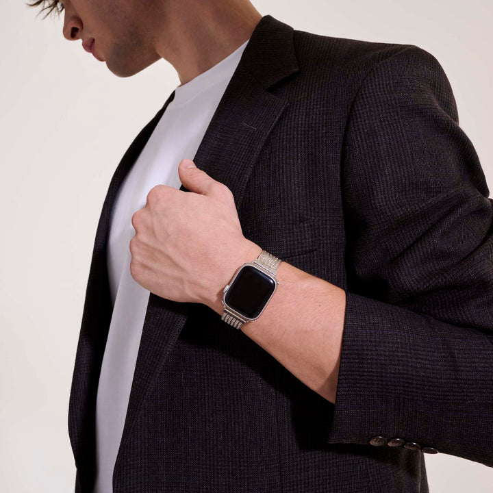 Sterling Silver Smart Watch Strap 18MM