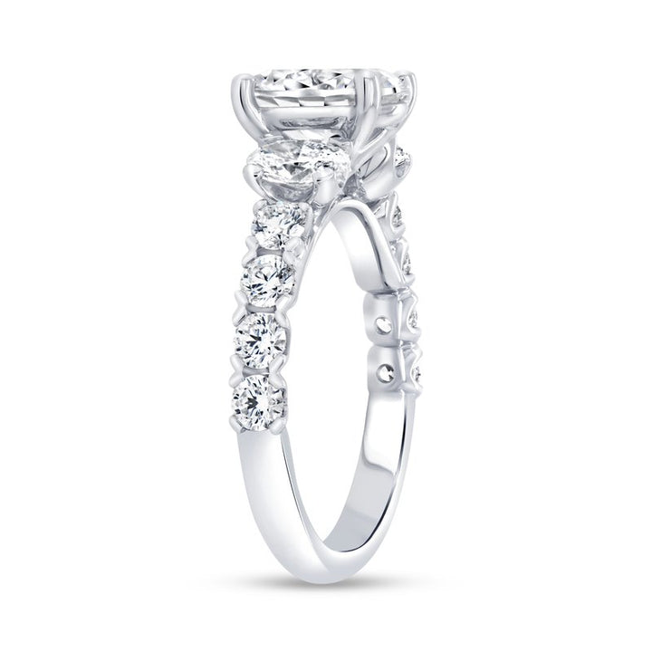 Uneek 1.33ctw Diamond Oval Engagement Ring
